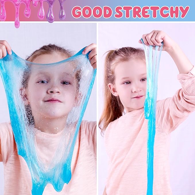 Slime Kit for Kids – 20 Colors DIY Slime Making Kit with Glitter, Beads, Foam Balls and Accessories, Arts and Crafts Creative Gift Set for Boys and Girls