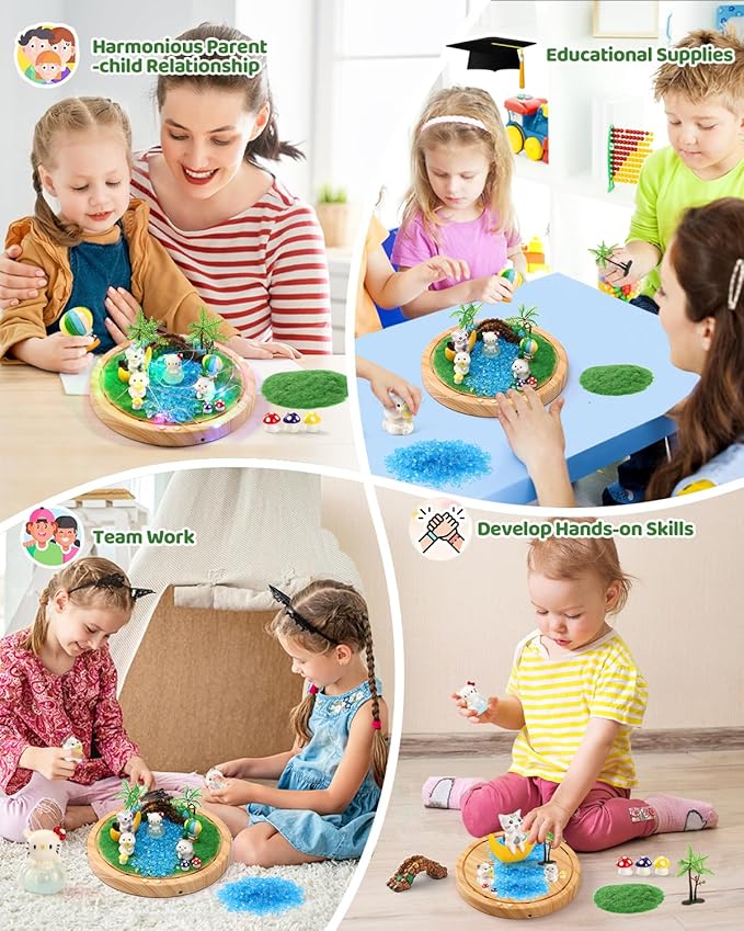 Laclun Make Your Own Music Night Light, Cat Toys for Kids, Crafts for Girls Age 3-8,DIY Cat Toy Kits 3 4 5 6 7 8 9 10 Year Old Girl Birthday Gift Ideas,Best Christmas Gifts for Girls(Kitten)