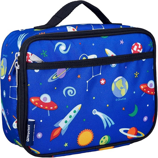 Wildkin Kids Insulated Lunch Box – Durable and Reusable for School & Travel - Out of this World