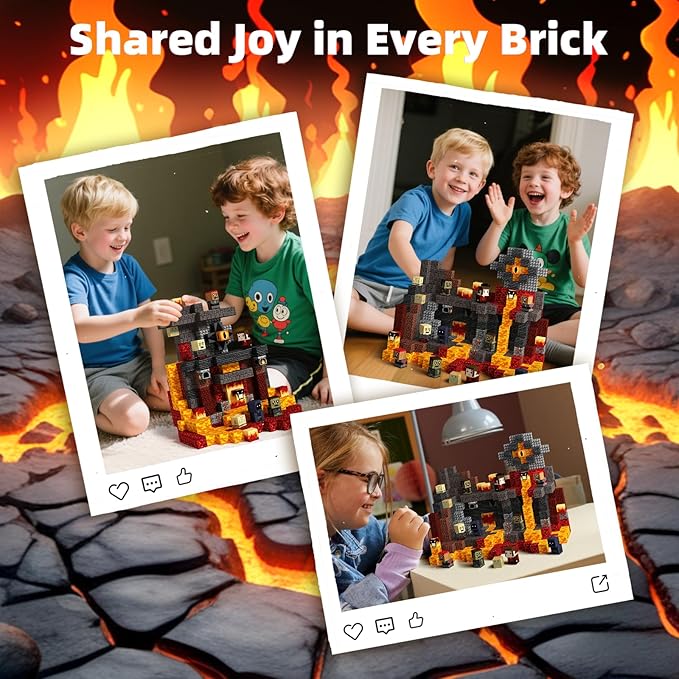 idoot 100PCS Magnetic Blocks Monster Sensory Toys for Kids, Build MagWonder with Building Construction Playset, STEM Montessori Gifts for Boys and Girls