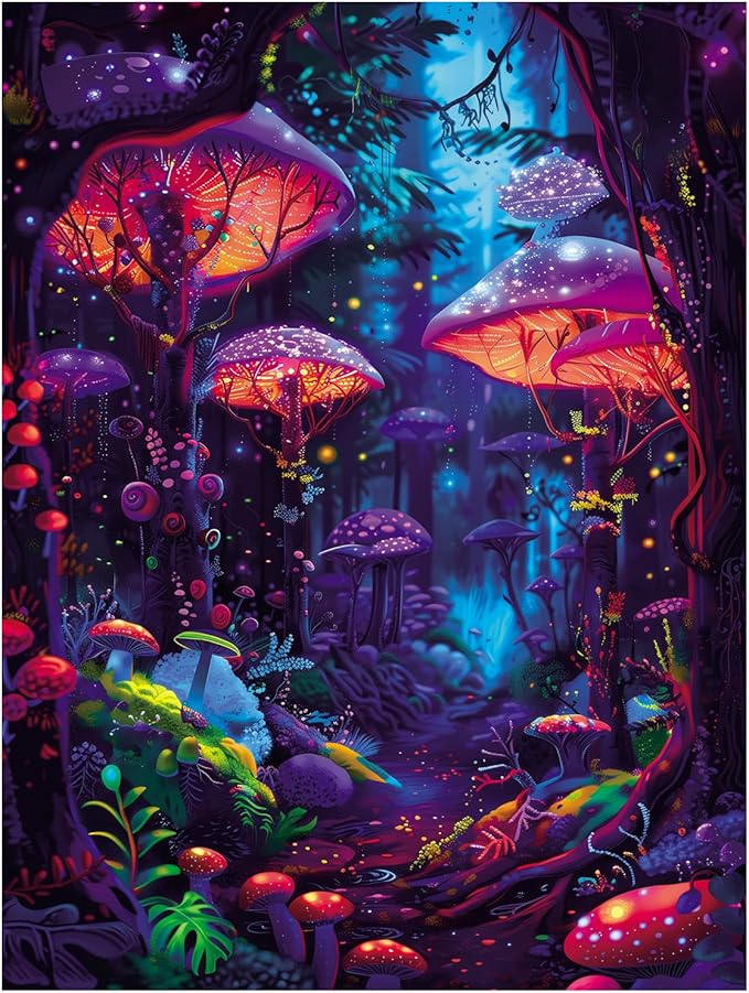 500 Piece Jigsaw Puzzle for Adults, Challenging Hard Puzzles for Kids and Teens Gift Choice Colorful Jellyfish (Multi-Magic World)