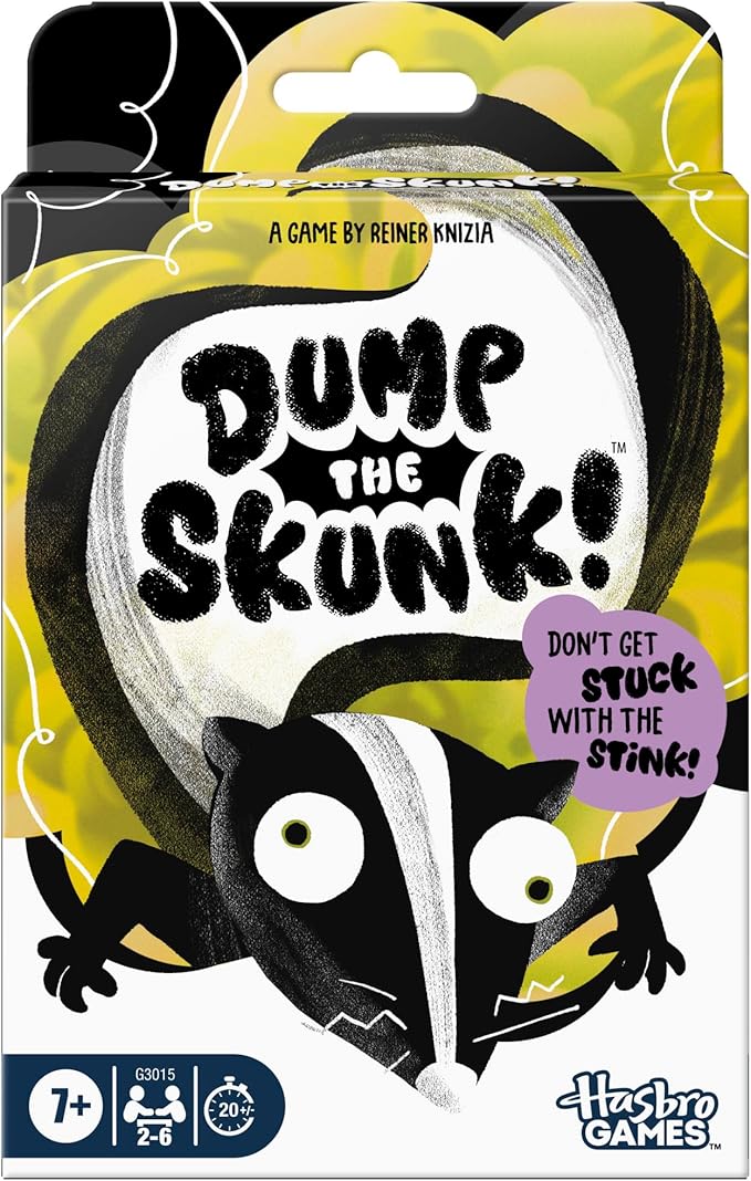 Dump The Skunk! Game | Family Card Game by Reiner Knizia | Ages 7 and Up | 2-6 Players | 20 Mins. | Easy to Learn Games for Kids, Teens, and Adults