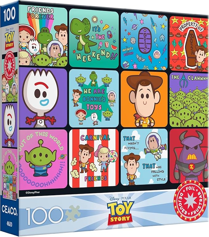 Ceaco - Disney - Pixar - Toy Story - Foil Puzzle - 100 Piece Jigsaw Puzzle
