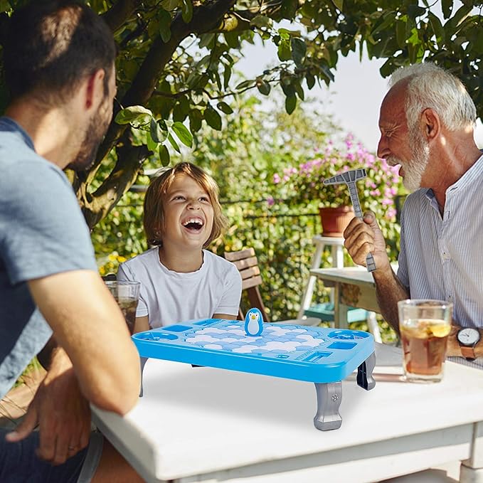 DR.DUDU Ice Breaker Game Save Penguin On Ice Block Family Funny Game Penguin Trap Activate Game Children's Day Gifts
