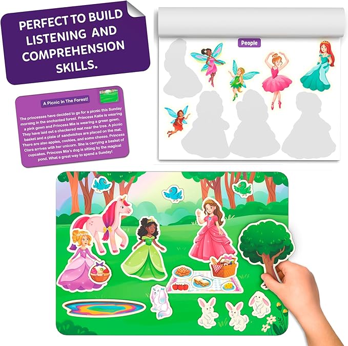 Skillmatics Activity Kit - Creative Storytelling & Skill Building with 150+ Reusable Stickers, Educational, Mess-Free Fun, Preschool & Kindergarten Toy, Gifts for Kids Ages 3, 4, 5, 6, 7
