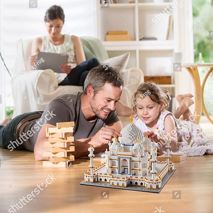 Micro Mini Blocks Architecture Taj Mahal Building Set Landmarks Collection Model Kits Idea Toys Presents for Adults and Kids Age of 14+ 3950 Pieces