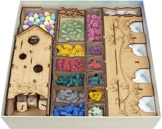 TowerRex Organizer for Wingspan Board Game and European Expansion, Oceania Expansion, Storage Insert, Not for Asia