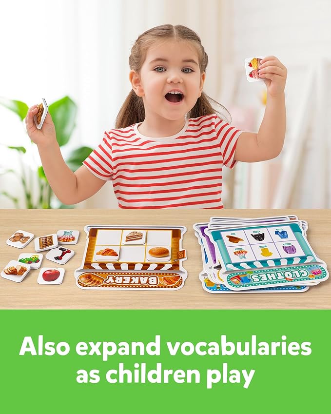 Coogam Magnetic Sorting Toys, Montessori Fridge Magnets Matching Game, Food Pets Grocery Furniture Category Recognition, Educational Learning Fine Motor Toy Gift for Toddler Ages 3-8