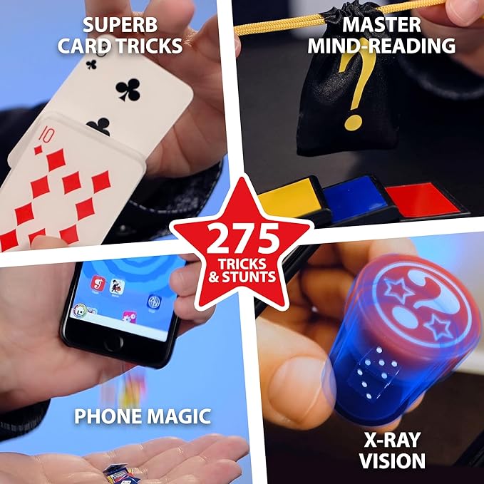 Marvin's Magic - 275 Ultimate Magic Tricks - Full Set - Kids Toys for Birthday - 275 Mind-Blowing Tricks & Illusions Included - Age 8+