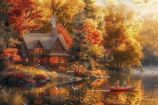 500 Piece Puzzles Tranquil Autumn Scenery Wooden Puzzles for Adults,Take Time to Get a Sense of Accomplishment - Original Beauty for Unique Room Decor & Collectibles