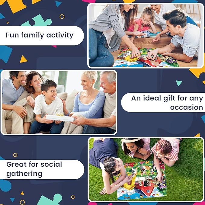 300 Piece Puzzles for Adults, Jigsaw Puzzles 300 Pieces for Adults Kids Dog Puzzle Animal Pet Lover Jigsaw Puzzle Recycled Cardboard Challenging Puzzles Game Family Activity Gift Toy 20.5x15inch