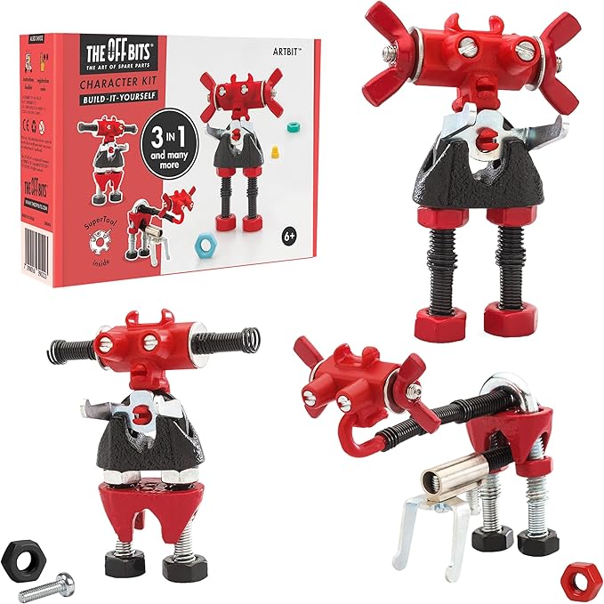 The Off Bits ArtBit Build Your Own Robot Toy Construction Set, Educational Easter Gift Ideas STEM Activities Learning Kit, Creative Build and Play Model Kit Steam Toys for 6 7 8 9 10+ Year Old