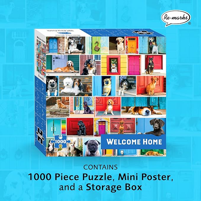 Re-marks Welcome Home Dog Puzzle, 1000 Piece Puzzle for All Ages