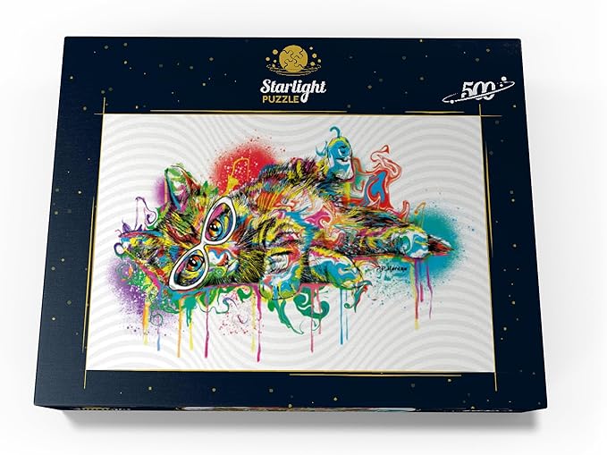 MyPuzzle Lazy Cat - Premium 500 Piece Jigsaw Puzzle for Adults