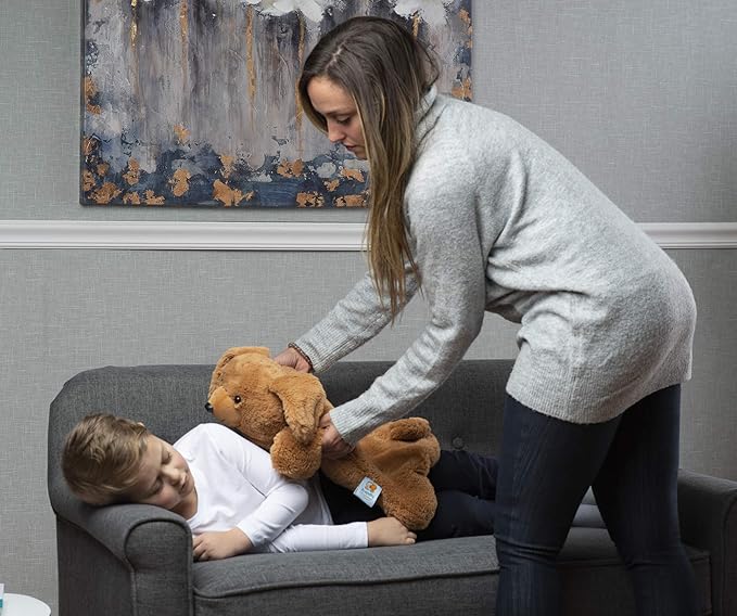 FRIENDLY CUDDLE Weighted Lap Pad for Kids 5 lbs. Sensory Weighted Stuffed Animals Lap Blanket for Kids Adults with Sensory Processing Disorder (Charlie) (Charlie)