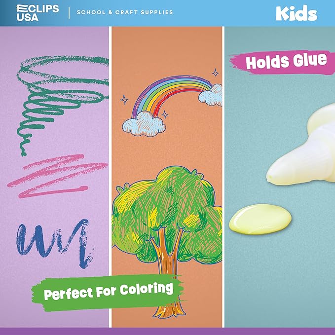 Construction Paper Bulk (2,400 Sheets), 9 x 12 Construction Paper for Kids, Color Art Paper, Assorted Colors, 50 Sheets Per Pack, (48 Pack)