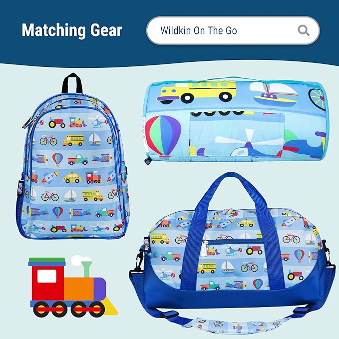 Wildkin Kids Insulated Lunch Box – Durable and Reusable for School & Travel - On the Go