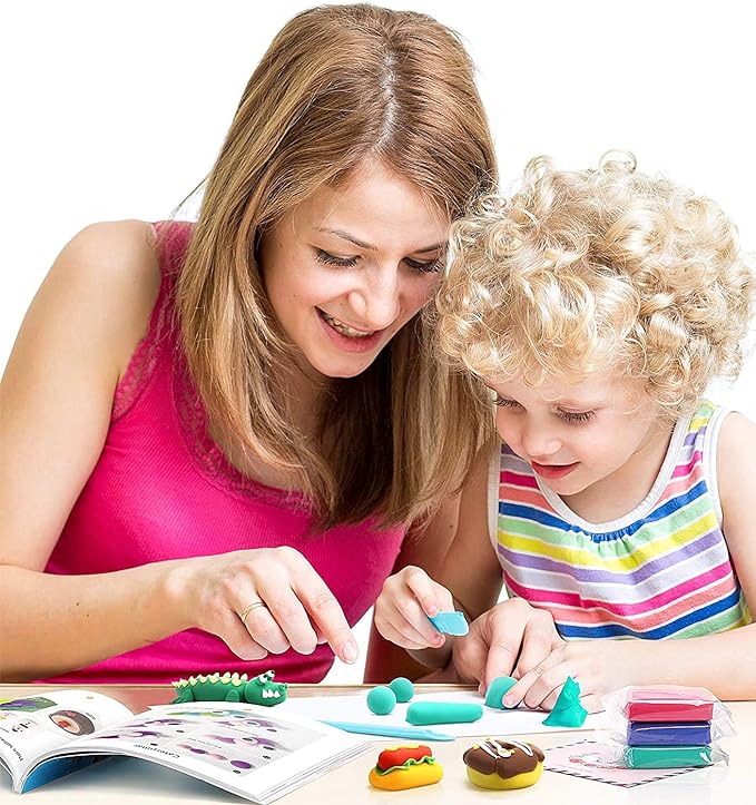 Sago Brothers 36 Colors Air Dry Clay, Soft Modeling Clay for Kids with Tools & Tutorial, Christmas Gifts for Kids Age 3-12, Toys Crafts for Girls and Boys