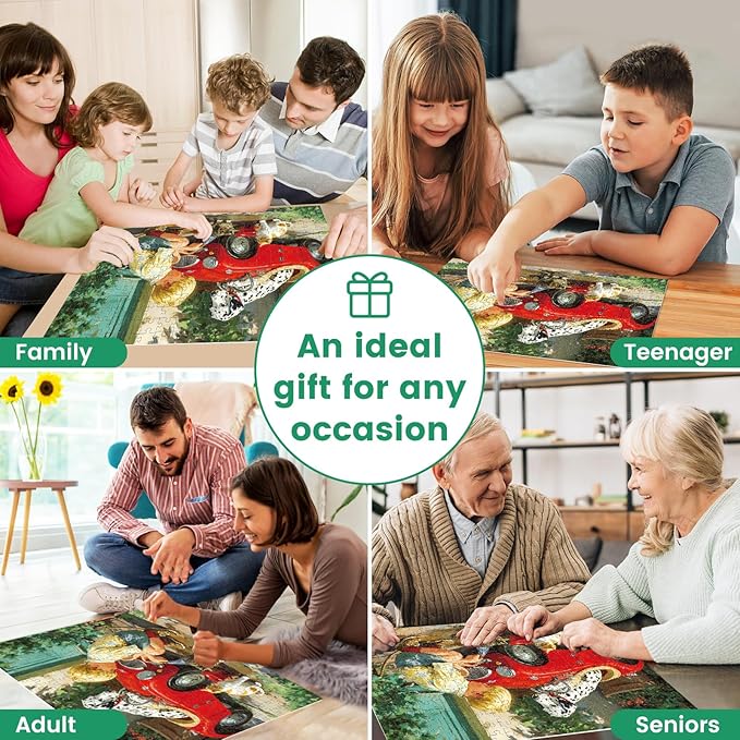 300 Piece Puzzle for Adults Puzzle, Cute Children Jigsaw Puzzle 300 Pieces, Funny Dog and Cat Jigsaw Puzzles for Adults Seniors, Fun Challenging Family Games Holiday Party Gifts 20.5×15 in