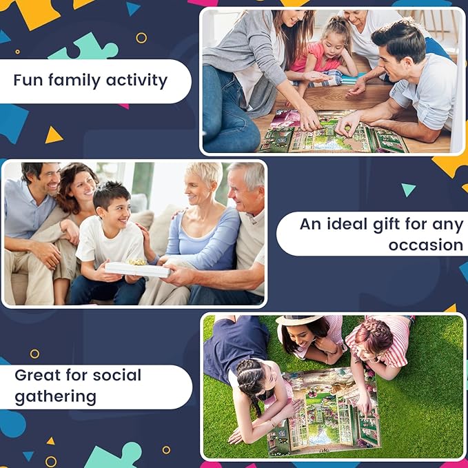 300 Piece Puzzles for Adults, Jigsaw Puzzles 300 Pieces for Adults Kids Building Flowers Puzzle Recycled Cardboard Jigsaw Puzzle Challenging Puzzles Game Family Activity Gift Toy 20.5x15inch