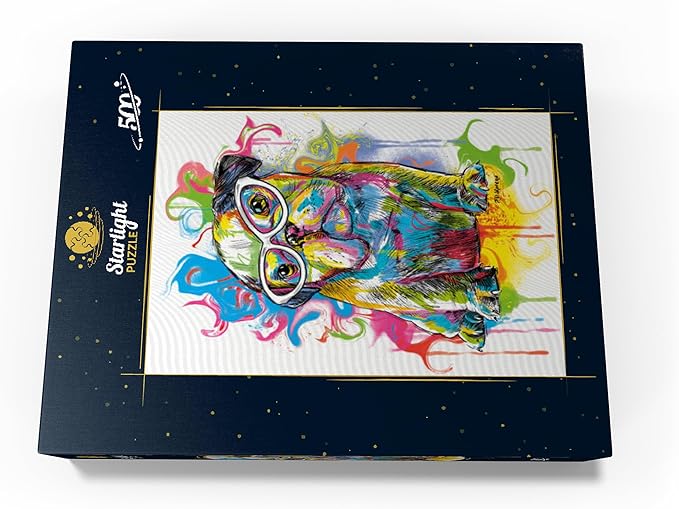 MyPuzzle Bulldog Fun - Premium 500 Piece Jigsaw Puzzle for Adults