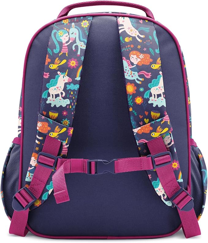 Simple Modern Medium Toddler Backpack for School Girls and Boys | Kindergarten Elementary Kids Backpack | Fletcher Collection | Kids - 15" tall | Unicorn Rainbows