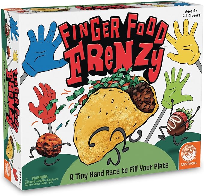 MindWare Finger Food Frenzy Family Board Game | Classic Strategy Board Games for Kids Ages 6 and Up | Boost Dexterity and Problem-Solving Skills with Kid Board Games