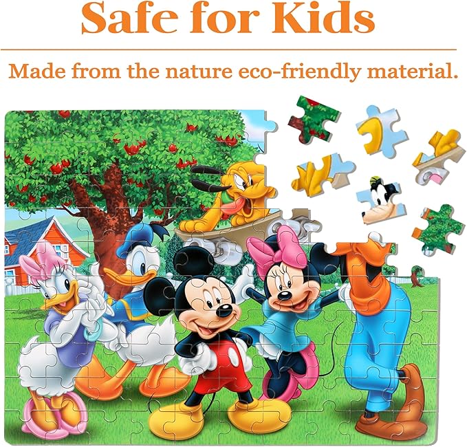 Puzzles for Kids Ages 4-8 100 Pieces Jigsaw Puzzles for Boys and Girls Educational Learning Puzzles in Metal Box