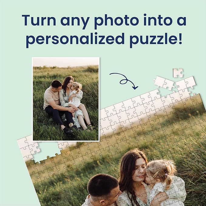 Photo Puzzle, Pet, Wedding, Family Reunion Puzzle | 500 Piece, Custom Jigsaw Puzzle for Adults (Vertical/Portrait) | 16" x 20" | I See Me!