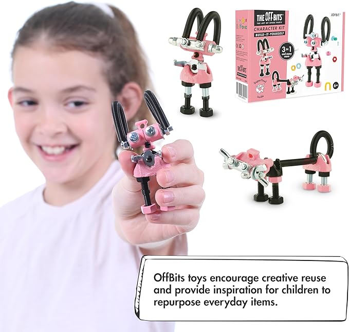 The Off Bits JoyBit Build Your Own Robot Toy Construction Set, Educational Easter Gift Ideas STEM Activities Learning Kit, Creative Build and Play Model Kit Steam Toys for 6 7 8 9 10+ Year Old