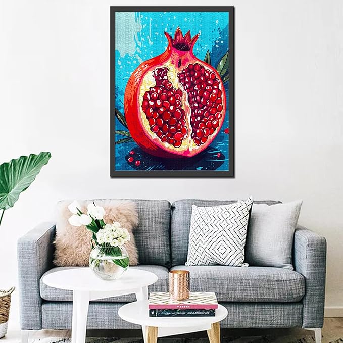Tucocoo Pomegranate Jigsaw Puzzle 1000 Pieces Puzzles for Adults, Fruit Pop Art Style Puzzles for Challenging Family Activity Games 27 x 20 inches Colorful DIY Puzzle for Home Decor Gifts