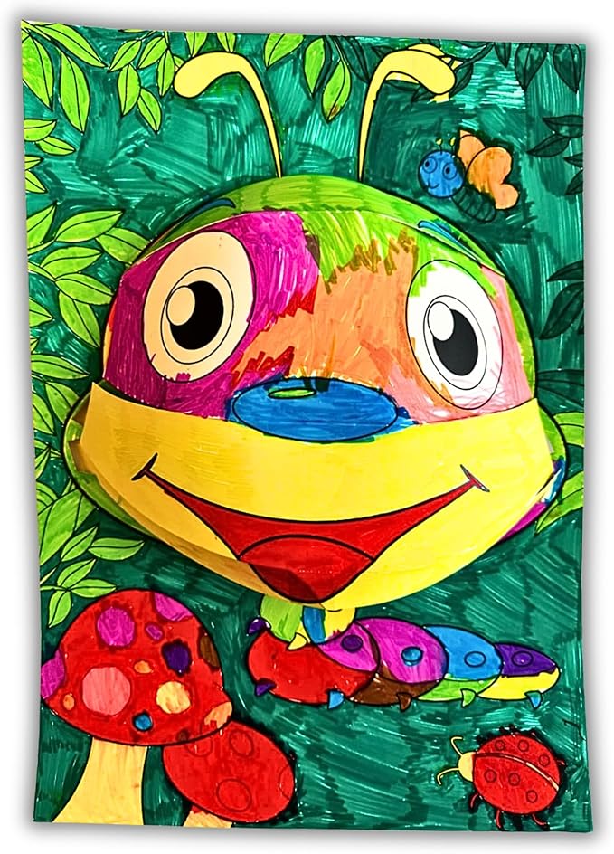 Marvin's Magic - Amazing 3D Pop Posters - Vibrant Art and Craft Kit - Includes Bright Markers and Interactive Animal Designs - Portable - Ideal for Ages 5+