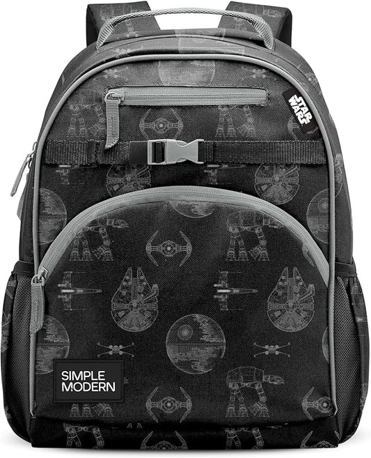 Simple Modern Medium Star Wars Toddler Backpack for School Girls and Boys | Kindergarten Elementary Kids Backpack | Fletcher Collection | Kids - 15" tall | Star Wars Vehicle Schematics