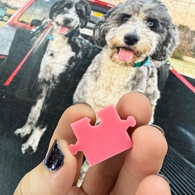 Custom Pet Photo Puzzle from Picture | Upload Your Photo and Choose Color | 567 Piece Personalized Puzzle for Dog Lover | Adults Teen Acrylic Puzzle Birthday Gifts for Men Women Preteen