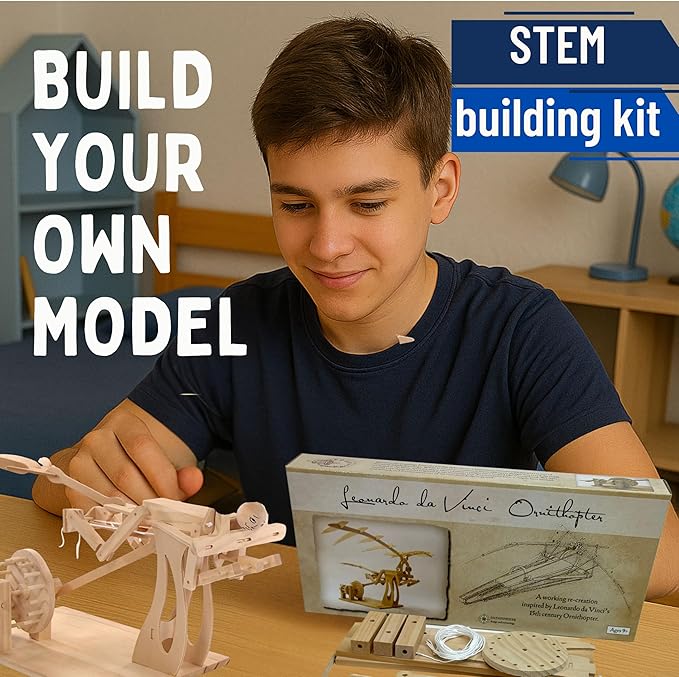 PATHFINDERS STEM Kit – Leonardo da Vinci Ornithopter | 3D Puzzle & Engineering Toy for Kids Ages 9+ | Educational Science & Learning Resource | Fun Gift Idea for Girls