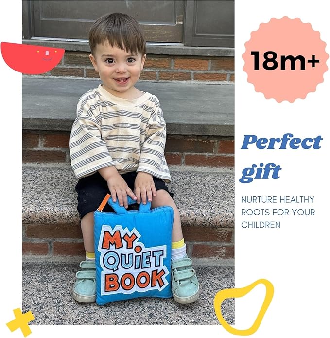 My Quiet Book - Toddler Travel Car Plane Airplane - No Parts to Get Lost - Activity Montessori Board Book, Travel Toys for Toddlers 1-3, Gifts for 1 2 3 4 Year Old Girl, Birthday Gifts Toys Age 2-4