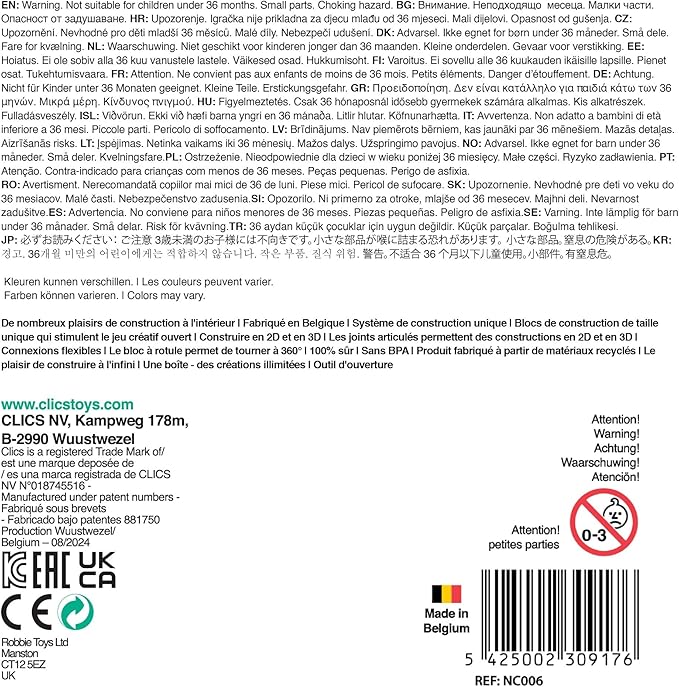 Nano Clics Wildlife 250, Construction Toys for Children Ages 8 and up, Creative Educational Toys in a 250 Piece Set, Building Blocks for Girls and Boys, Durable Toys