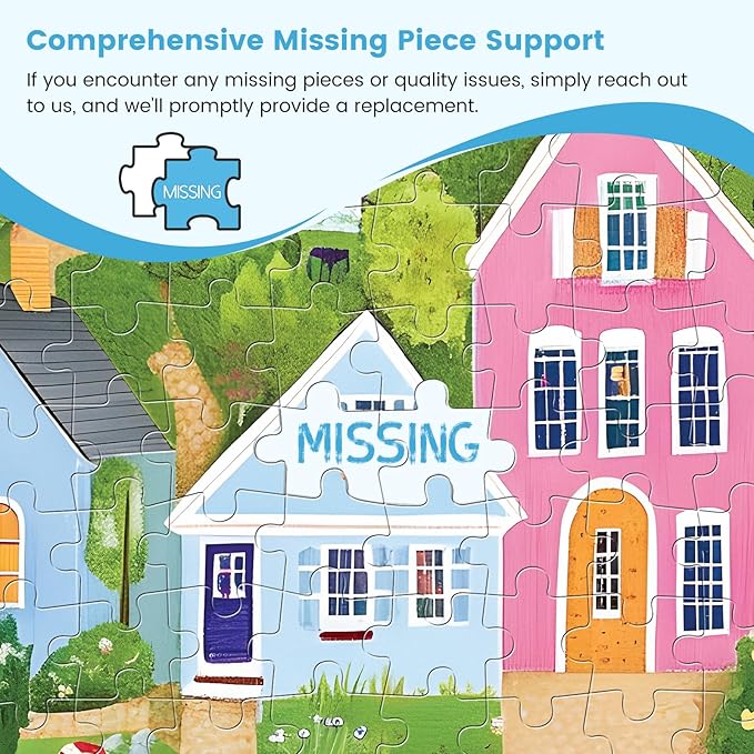 300 Piece Puzzles for Adults, Colorful Coastal Village Puzzles for Adults,Vibrant Sailboats and Cottages 300 Piece Jigsaw Puzzle, Ideal Home Decor Gift for Adults Kids Seniors, 20.5×15 in