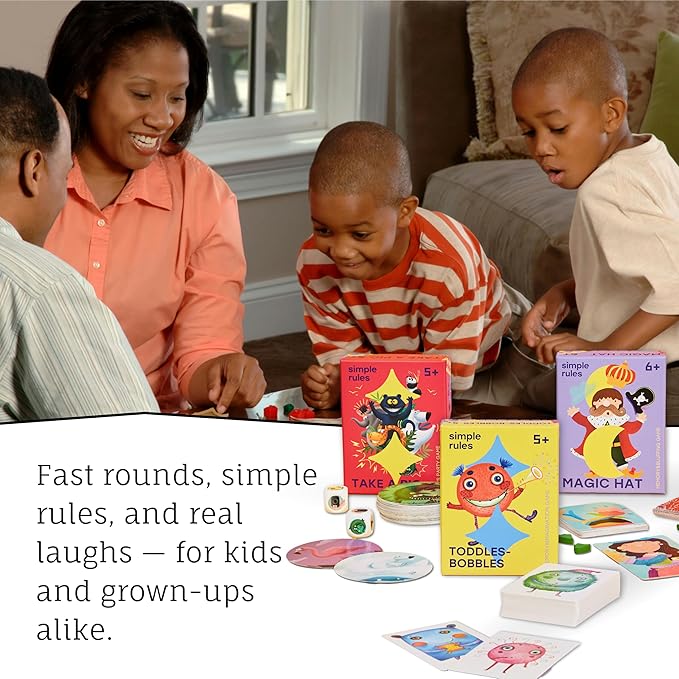 Fun Card Games Bundle for Kids 5+ | 3 Games Included | Fun Educational Card Games | Help to Train Memory, Imagination and Creativity | Recommended by Teachers | 2-6 Players | 10 min Playtime