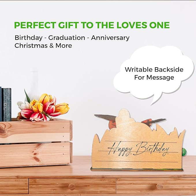 3D Wooden Puzzles for Adults, Garden Insects Collection, Educational DIY, Ladybug, Bees and Dynastes Models (Ladybug)