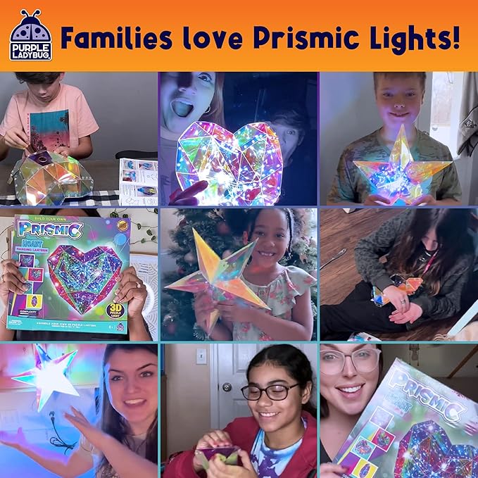 PRISMIC Emoji Poo 3D Puzzle Craft Kit - Funny Light-Up Night Lamp DIY Toy for Teens, Girls & Boys Ages 12-17 Years Old, Hilarious Gift, Cute Room Decor, Cool Crafts for Kids & Tweens