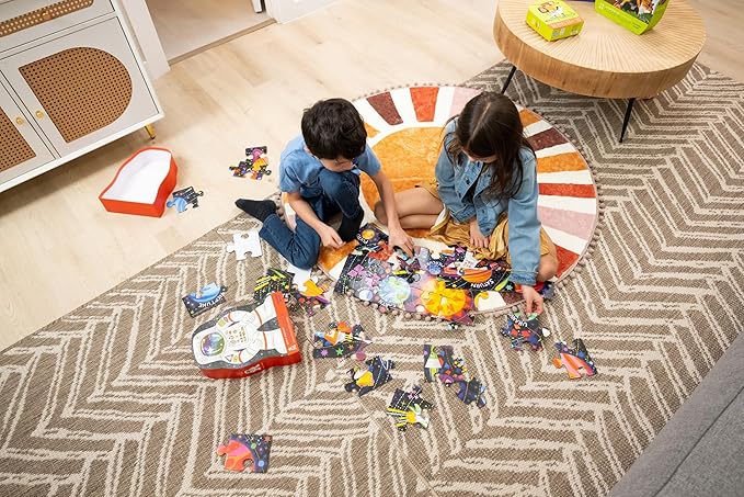 CROCODILE CREEK Hanukkah Lights Floor Shaped Box Puzzle 36Pc, 1 EA