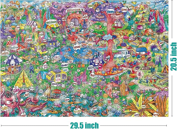 Antelope - 1000 Piece Puzzle for Adults, Cat Campsite Jigsaw Puzzles 1000 Pieces, High Resolution, Matte Finish, Smooth Edging, No Dust Creative Artistic Puzzle