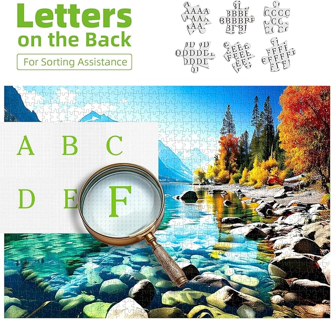 Blueforest 300 Piece Jigsaw Puzzle for Adults - Vibrant Mountain Landscape, Fun & Relaxing Adult Puzzles for Stress Relief 17x11 Inch