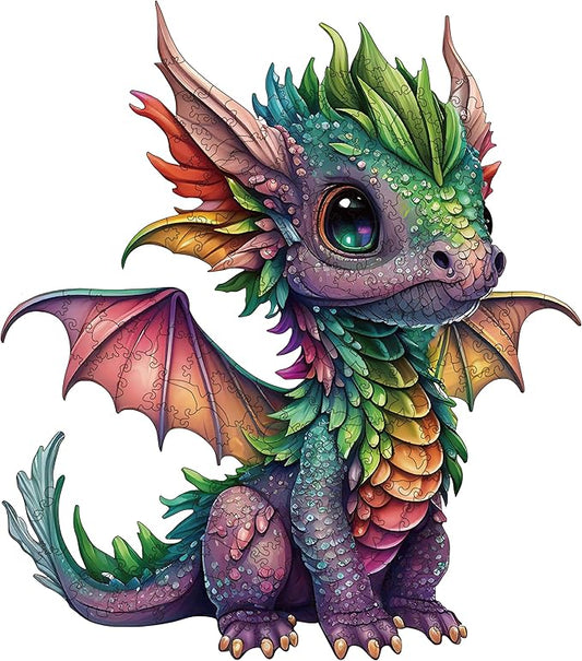 Wooden Puzzles for Adults, Dragon Wood Puzzles 200 Pieces, Irregular Animal Shaped Unique Wooden Jigsaw Puzzles, Creative Ghristmas Gift for Teenagers and Adults