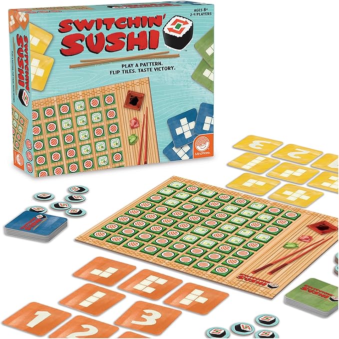 MindWare Switchin’ Sushi Family Board Game for 8 Year Olds and Up