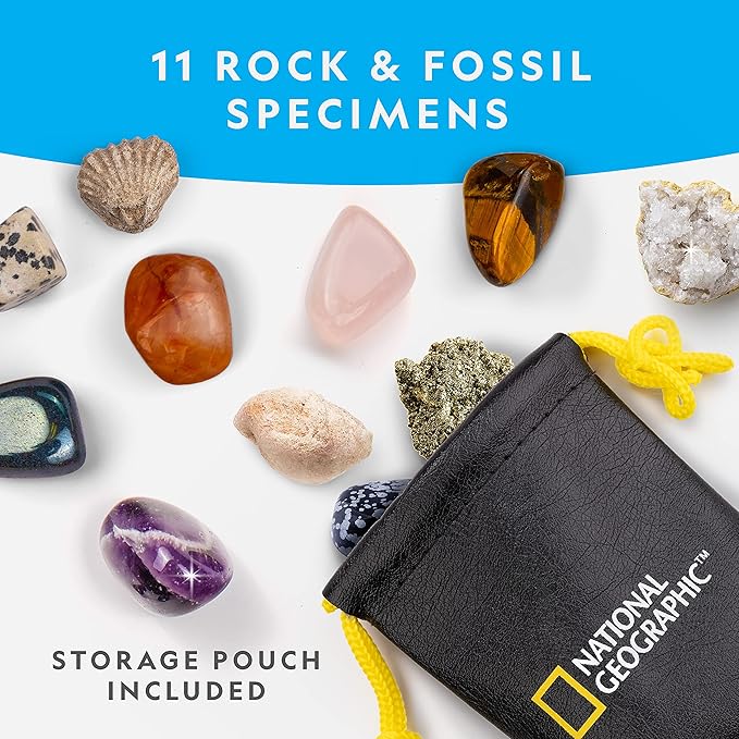 NATIONAL GEOGRAPHIC Science Kit & Rock Collection Advent Calendar 2025 – Jumbo Advent Calendar with 24 Days of Science Experiments, Gemstones & More for Kids, STEM Projects for Kids Ages 8-12