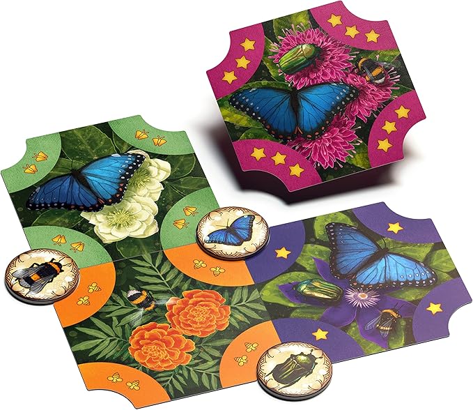Pollen - Bard Game - Tile Laying Game - 2-4 Players - 40 Minute Play Time (Pollen Base Game)