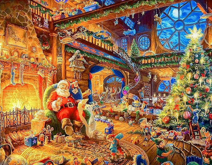 Christmas Puzzle 100 Piece Puzzles for Kids Christmas Puzzle 100 Piece Puzzle Santa Claus Puzzles 100 Piece Puzzles for Adults Christmas Puzzles Santa's House 100 Piece Puzzles for Kids Ages 6-10