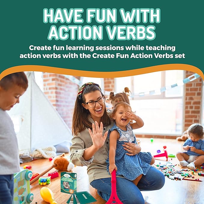50 Action Verbs Flash Cards - Vocabulary Builder for Speech Therapy, ESL & Homeschooling | Realistic Diverse Pictures for Kids & Adults with Autism, Dementia, Aphasia, SLP | Educational Learning Cards